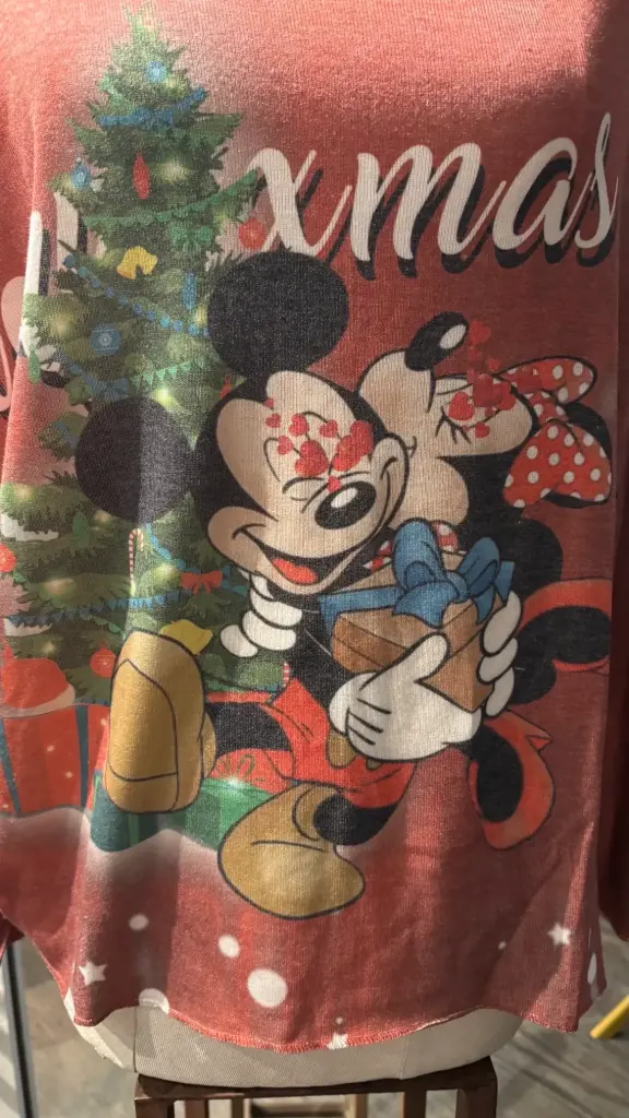 pull fin de Noël Mickey Minnie