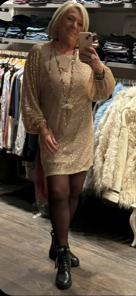 Robe paillettes Fêtes champagne TU.36/42